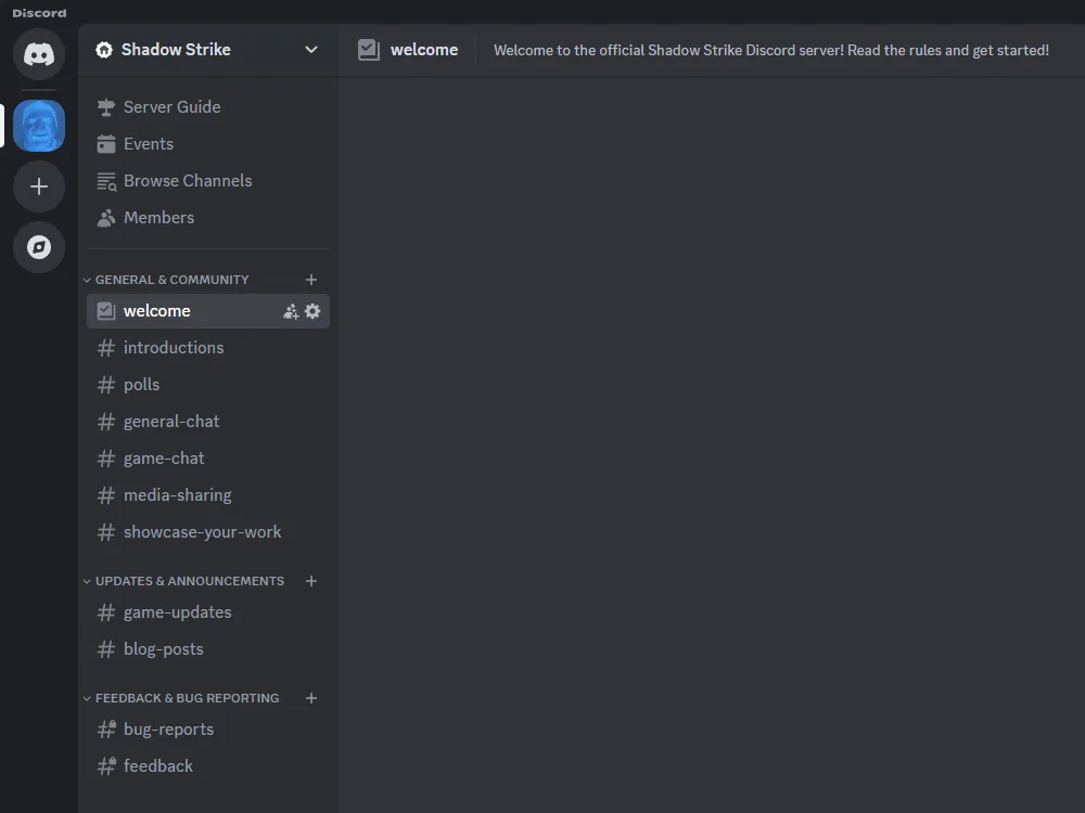 Screenshot of Discord Server